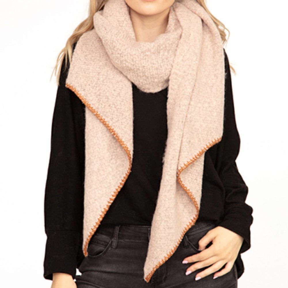Taupe Ladies Winter Fashion Scarf
